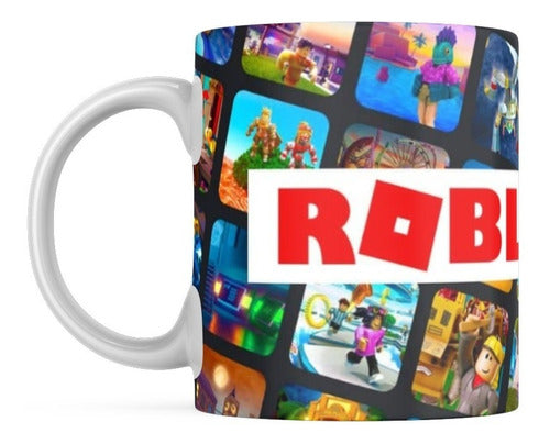 Roblox & Rainbow Friends Mug Plate and Spoon Set + Personalized Name 4