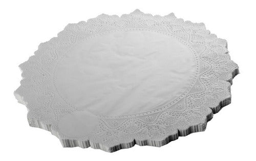 Papelera Pacolon Blondas Papel Blanca Redonda 30 Cm X 100 U 0