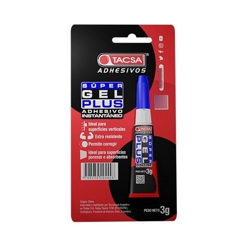 Adhesivo Instantaneo Tacsa Super Gel Plus 3g (x1) - Roar 0