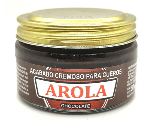 Arola Leather Cream Wax Pomade Chocolate 60 cc 0