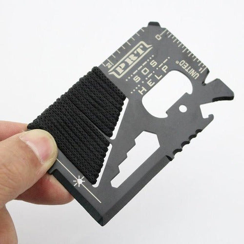 Multi-Purpose Metal Survival Card Tool for Fishing and Camping 3