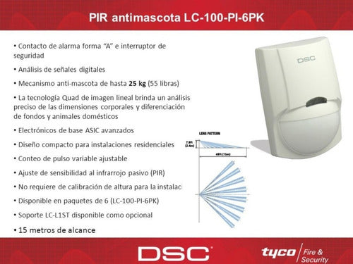 DSC Infrared Motion Sensor LC100 1