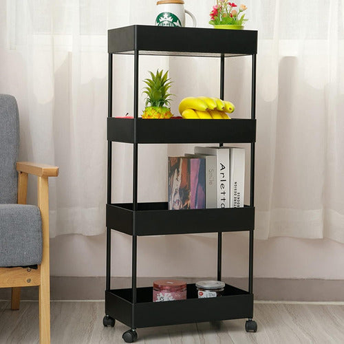 4-Tier Organizer Shelf Bathroom with Wheels - Limited Stock Offer Free Shipping 8