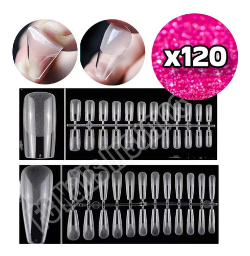 Mely Soft Gel Tips Matte X 120 Un. 1