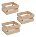 Magna Store Set X3 Cajon Canasto Verdulero Madera Pintar 40x30x20cm 0