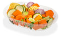 Cotnyl Oval Tray 105 with Microwave Cover - Bulk Pack of 300 Units 0