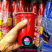 400 Red American Plastic Cups for Events and Parties 400ml 3