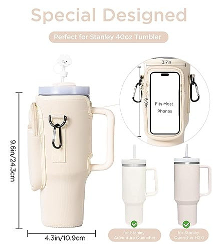 Estuche Para Botella/taza Stanley, Correa Ajustable- Neopren 1