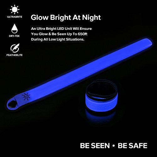 Bseen LED Bracelet Glow In The Dark Slap Bracelets 4