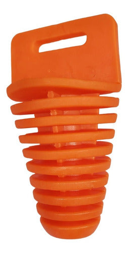 MD Tapón 4t Moto Protector De Escape Color Naranja 3