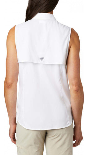 Columbia Tamiami Sleeveless S White Women's Shirt 2