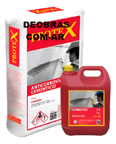 Corrotex Convertidor De Óxido Y Anticorrosivo Cementicio 35k 0