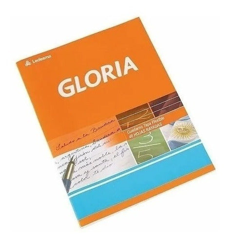 Pack of 5 Gloria Notebook 16x21cm 48 Pages Flexible Cover 0