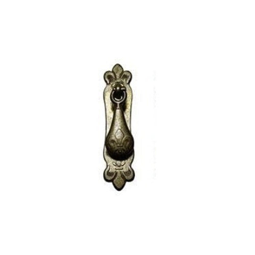 Del Sur Vintage Pull Handle Fleur-de-lis Antique Brass x 10 0