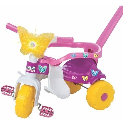 Velotrol Triciclo Infantil Motinho Motoca Butterfly Com Luz 0