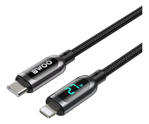 Bwoo Cable De Datos Y Carga Usb-c A Lightning 27W 1