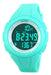 Topcabin Kids Waterproof Sports Step Gauge Light Blue Watch 1