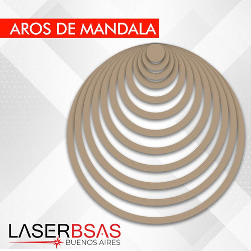 Aros P/atrapasueños 70cm En Mdf 3mm Pack Completo 1