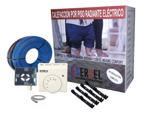 SERVEL Electric Underfloor Heating System, Kit for 7 to 9m2 0