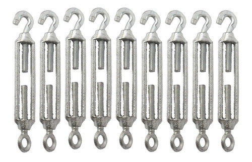 TF 10 Galvanized Tensioners M8 - 5/16'' Eye - Hook 0