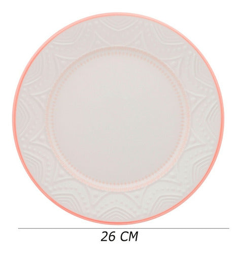Set of 6 Serena Sweet Oxford Sky 26 cm Ceramic Dinner Plates 1