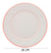 Set of 6 Serena Sweet Oxford Sky 26 cm Ceramic Dinner Plates 1