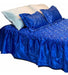 Quilted 2-Seat Satin Bedspread + 2 Filled Pillows 41