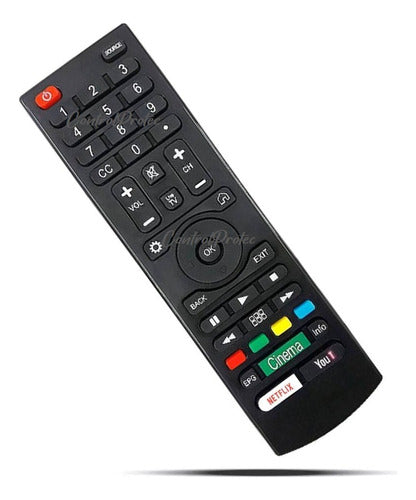 Control Remoto Para Sharp En2c28s Smart Tv Netflix You Tube 0