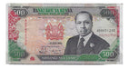 B191 Kenia Billete 500 Shilling 1992 Cat#. P-30e Excelente 0