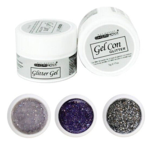 Glitter Gel for Sculpted Nails 5g Cherimoya 0