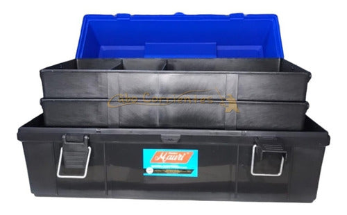 Mauri 430 L Fishing Organizer Box with 2 Foldable Trays 13