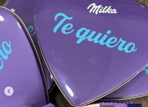 Milka Heart-Shaped Tin Filled!! Ideal Gift!! 0