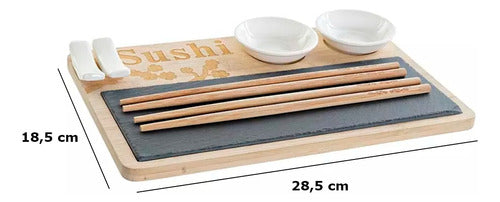 Pettish Bazar Set Sushi Ceramica Decorado 8 Piezas 1