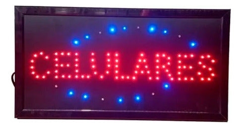 Led Sign Cartel Luminoso Celulares, Letrero Led Movimiento, Pizarra 1