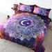 Blessliving Galaxy Juego De Cama Purple Moon And Stars Ropa 0