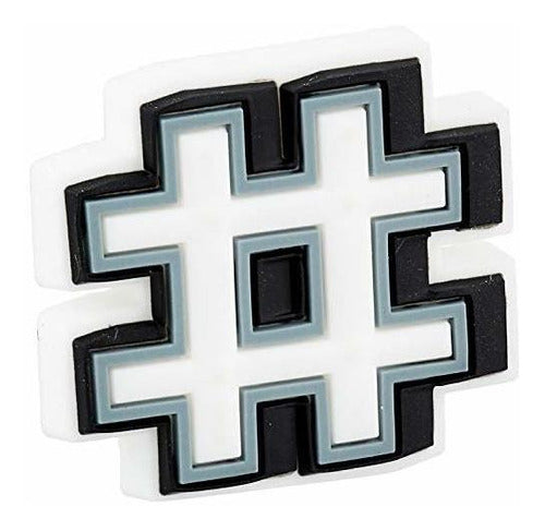 KASVER URUGUAY: Numbers Shoe Charms for Customization with Jibbitz Hashtag, Small 0