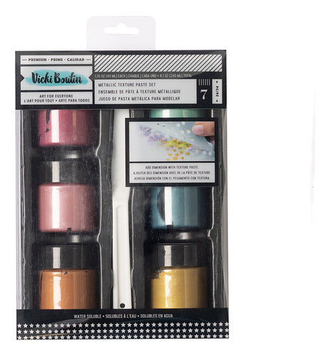 Vicki Boutin Set 6 Metallic Pastes Sweet Rush - Mosca 0