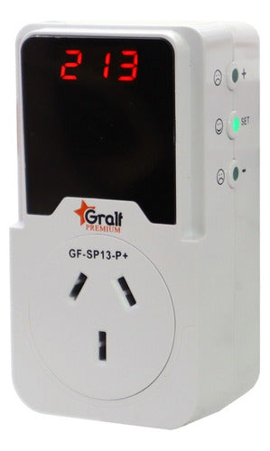 Plug-In Voltage Protector with Voltmeter 13A Gralf 0