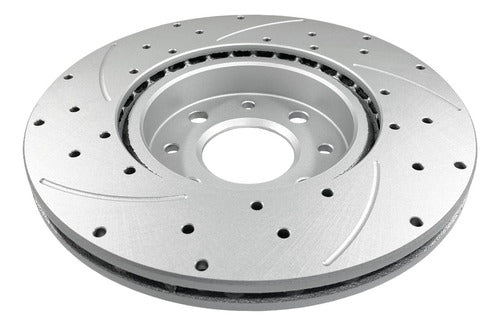 GR FRENOS Racing Brake Discs and Pads for Fiat Strada 1.4 Front 2