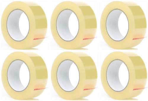 Pack of 6 High Quality 48mm x 90m Adhesive Packing Tapes 0