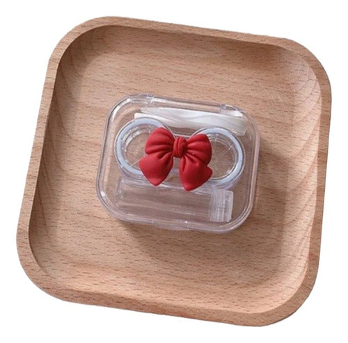 Contact Lens Case Kit with Red Ribbon 0