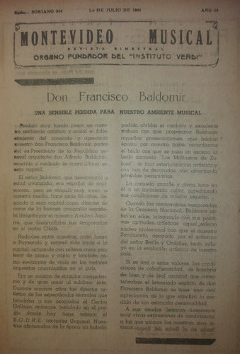 Coleccion Revista Montevideo Musical 1942 - 1950 7