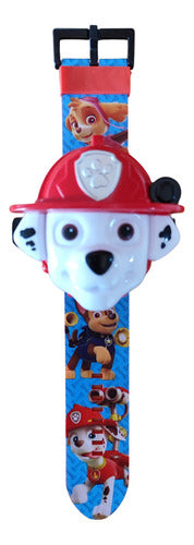 Reloj Paw Patrol (marshall) Proyector Infantil 24 Imagenes 0