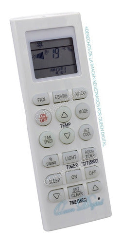 Queen Digital Remote Control for LG AKB73315601 Split Marshall Air Conditioner 0