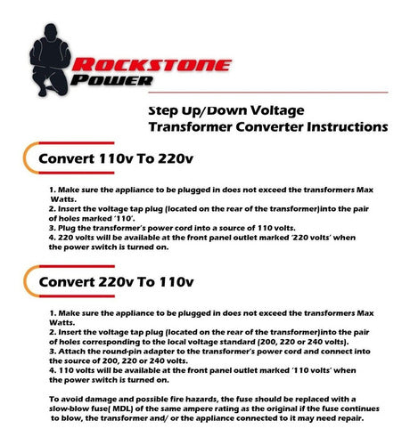 Rockstone Power 5000 Watt Heavy Duty Step Up Down Voltage 3