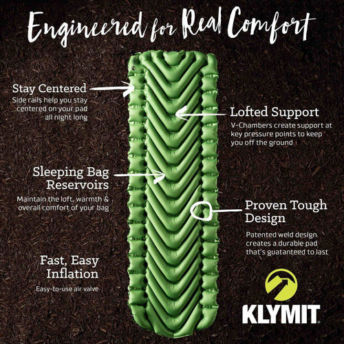 Klymit Static V Lightweight Sleeping Pad 1