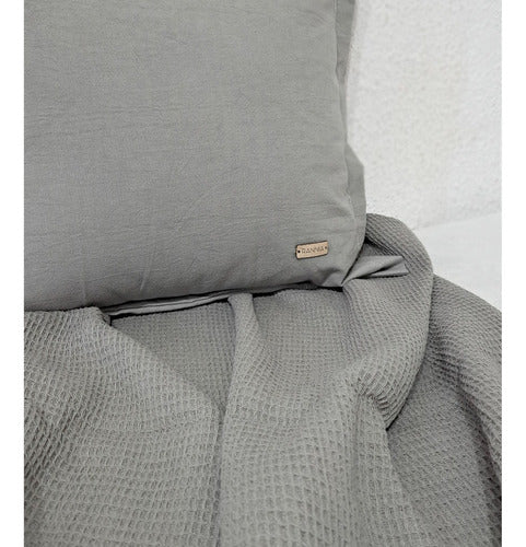 XL Honeycomb Waffle Throw Blanket - Queen Bed Footboard - 250cm 29