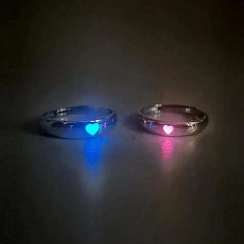 Burdah Luminous Heart Couple Commitment Rings 1