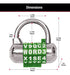 Candado Master Lock / Combinacion Letras Y Numeros Mod.1534d 5