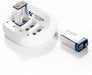 EBL USB Charger for Rechargeable 9V Batteries - 4 Ports 1